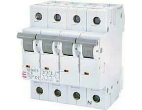Jistič čtyřpolový ETI 002146512, ETIMAT 6 3p+N C6