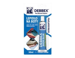 Lepidlo na boty DEBBEX 60050DBX/ SHOE GLUE 50ml  blistr