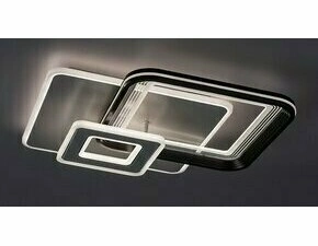 LED svítidlo stropní RABALUX 2937 STREGOBOR bílá+dekor chrom+šedá LED 48W