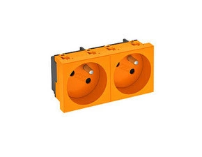 STD-F3 ROR2 Zásuvka 2 násobná, šikmá