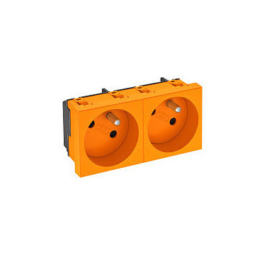 STD-F3 ROR2 Zásuvka 2 násobná, šikmá