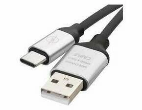 Kabel USB EMOS SM7025BL, 2.0, USB-A/USB-C, černá, 1 m