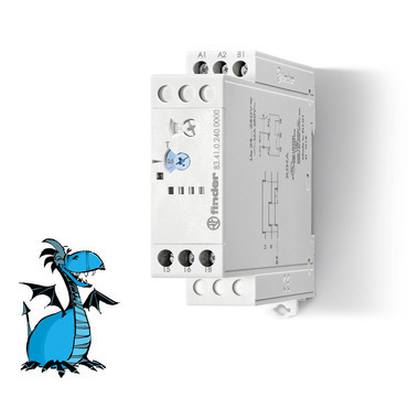 FINDER 83.41.0.240.0000 Čas.relé, ZN, 1P/16A, univ.nap., 50ms-10d RP 0,11kč/ks