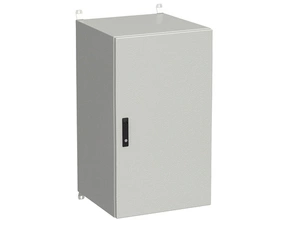 Rozvaděč nástěnný SOLARIX LC-20-24U-66-22-G, 19", 24U, 600x600 mm, plechové dveře, zámek, venkovní