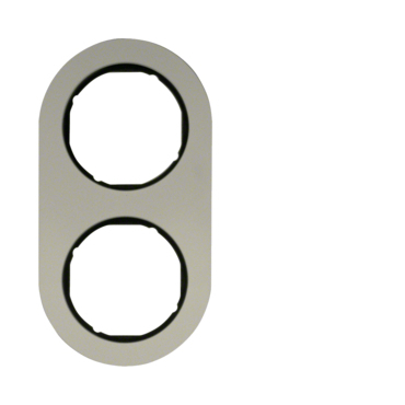 HAG 10122084 Rámeček 2-násobný, Serie R.classic, alu/černá