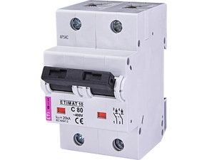 Jistič dvoupolový ETI 002133731, ETIMAT 10 2p C80