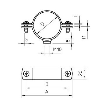 2900WM10 48.5 FT Distanční příchytka