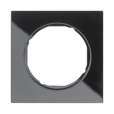 HAG 10112216 Rámeček 1-násobný, Berker R.3, sklo, černá