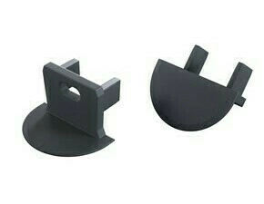 Koncovka profilu GREENLUX EC-PROFIL AXIN ROCK ANTHRACITE WITH HOLE  (12-1559-00)