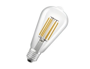 LED žárovka LEDVANCE LEDISON60 4W/830 230V FIL EA E27FS1, čiřá
