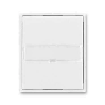 Kryt spínače ABB Element 3558E-A00610 03, bílá/bílá, jednoduchý, s popisovým polem