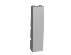 SCHN NU986430 Unica - Záslepka 2x 1/2 modul, Aluminium