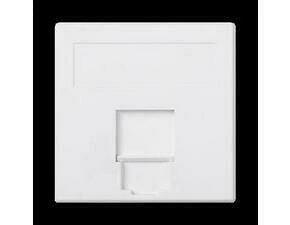 Kryt dat. zás. SIMON 50000085-030, Simon 500, na 1 zás., plochý, cl., 50x50 mm, bílá