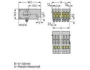 WAGO 769-602/001-000 1vodičový konektor s pájecími piny