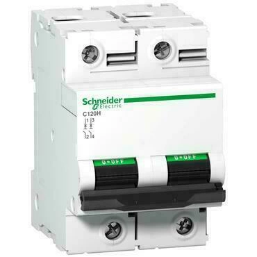 SCHN A9N18413 Jistič C120H 2P 80A  B RP 0,43kč/ks