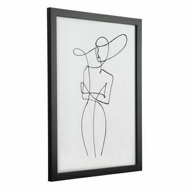 Obraz 325X450 tisk bílá/černá ROBERVAL EGLO