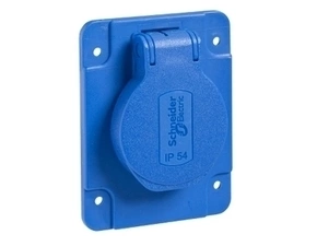 SCHN PKN61B Zásuvka 65 x 85 16A 2P+PE 250V IP54 modrá