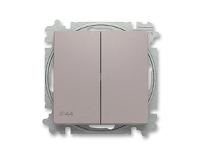 Přepínač sériový ABB Zoni 3559T-A05940 244, řazení 5, greige, 2CHT590594A6244, IP 44 s krytem