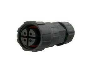 MC LED Konektor - zásuvka, IP67, pájecí, M16, 4piny