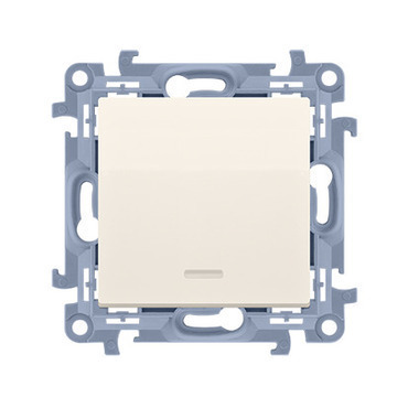 SIMON 10 CP1L.01/41 Ovládač zapínací, s orientačním LED podsvětlením, řazení 1/0 So, (strojek s kryt
