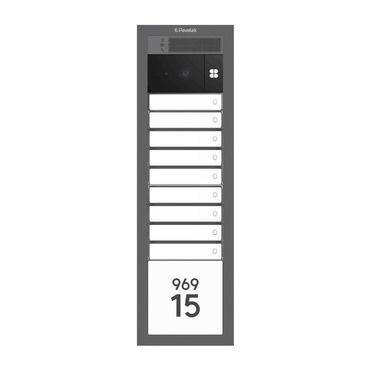 DV SYSTEM: 6 až 9 tlačítek + KAMERA a textové pole (4M) - Do zdi