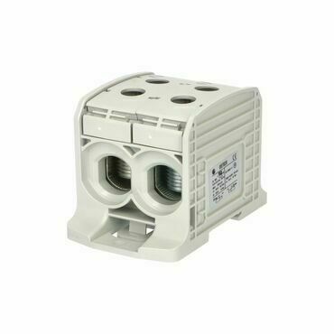 EL 1006045 Svorka univerzální RKA 185 DLG, 353A, 1pól. (4x vstup), AL/CU, šedá, na DIN/na panel (bal