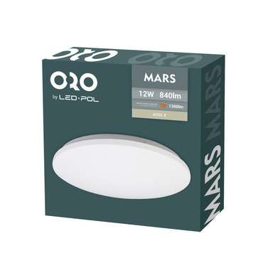Nástěnné a stropní LED svítidlo LED-POL Mars 12W neutrální bílá