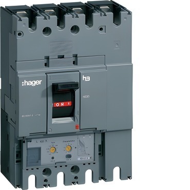 HAG HEW401JR Kompaktní jistič h3+ P630 LSI 70 kA, 4-pólový, In 400 A