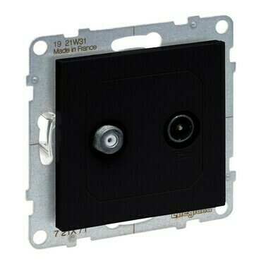 LEG 721471 SUNO ZÁS.TV-R 2KABELY ČERNÁ