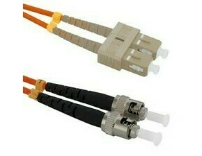 Patch kabel WIREX PO5DSTSC10, ST/UPC-SC/UPC, Multimode, 50/125, Duplex, OM2, 10 m