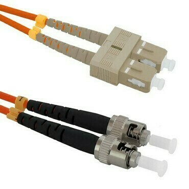 Patch kabel WIREX PO5DSTSC5, ST/UPC-SC/UPC, Multimode, 50/125, Duplex, OM2, 5 m