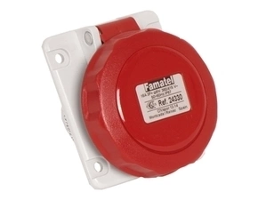FAM Zásuvka vestavná 24330 IP67/400V/16A/4P 6h, šikmá 10° - SpeedPRO