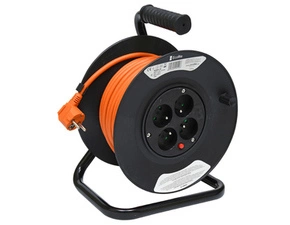 Prodlužovací buben ECOPLANET 1100W, IP20, 4x zásuvka, 25m, pestrá