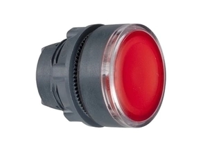 SCHN ZB5AH043 Ovládací hlavice stiskací prosvětlená, lícující - rudá