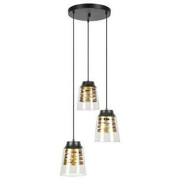 Závěsné svítidlo Zenaida matná černá E27 3×60W RABALUX 3545