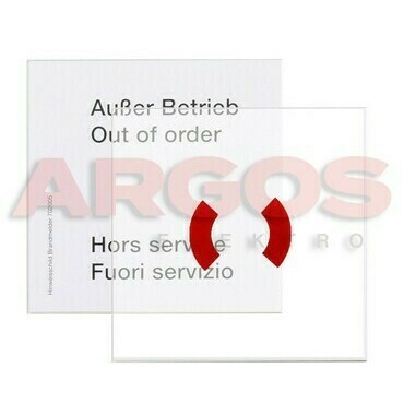 ESSER 701040 Náhradní sklíčko  80X80mm, bal. 10ks