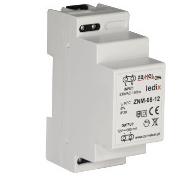 Zdroj napájecí ZAMEL LEDIX MODULOVÝ, 12Vss, 8W
