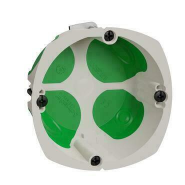 SCHN IMT35001 Multifix - Vzduchotěsná instalační krabice do dutých stěn, O67x40mm, zelená