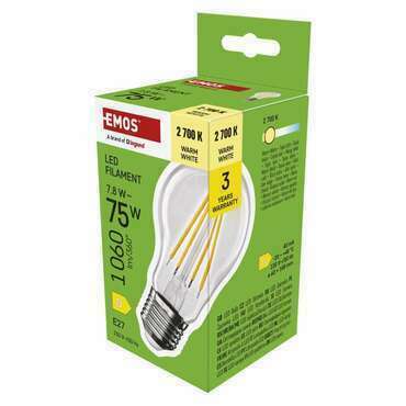 EMOS ZF5D52 LED FLM A60 7,8W(75W) 1 060lm E27 WW