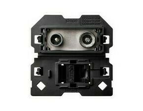 Zásuvka anténní SIMON 10000470-039, koncová R+TV+SAT+zásuvka datová RJ45, kat. 6