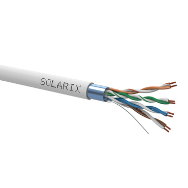 Kabel datový SOLARIX SXKL-5E-FTP-PVC-GY, CAT5E, FTP, PVC, Fca, 305m, licna, šedý
