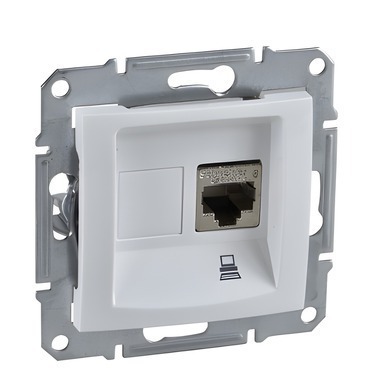 SCHN SDN4300121 Sedna - Zásuvka datová 1xRJ45 kat.5e UTP, Polar