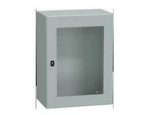 SCHN NSYS3D8640T S3D, 800x600x400, průh. dveře, RAL 7035