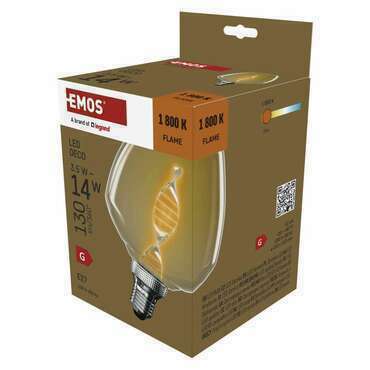 EMOS Z59D01 LED DECO S123 "DNA" 3,5W 130 lm E27 WW+