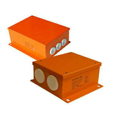 HLS HL K91-14P-V02 Krabice rozbočná 120x110x51 mm, 4x průchodka PVC, 1x keram. svorkovnice (3P/10mm2
