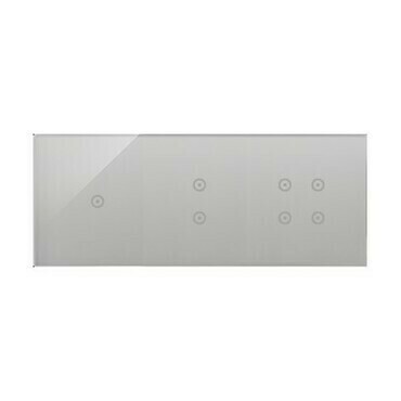 Kryt dotyk. ovl. SIMON DSTR3134/71, 3 ovl. Simon 54 Touch, 1 dotyk.+2 dotyk.+4 dotyk., bouřková