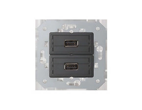 Zásuvka USB SIMON 82 7501090-039, 2 násobná (2.0) typ A,