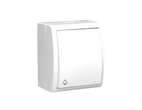 Ovladač zapínací SIMON AQUARIUS AQD1/11, IP54, řazení 1/0, 10 A/250 V~, šroubové svorky, bílá