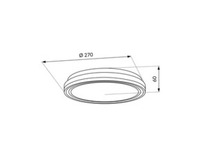 Nástěnné a stropní LED svítidlo LED-POL Pargo LED 12W CCT B