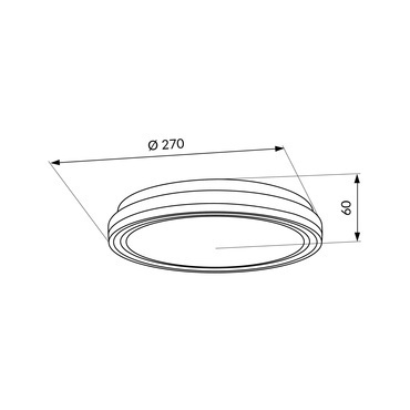 Nástěnné a stropní LED svítidlo LED-POL Pargo LED 12W CCT B